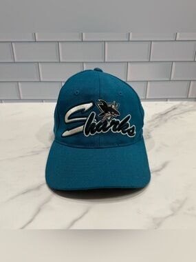 Vintage 90s Starter Starfit NHL San Jose Sharks Wool Blend Hat 6 5/8 - 7 1/8